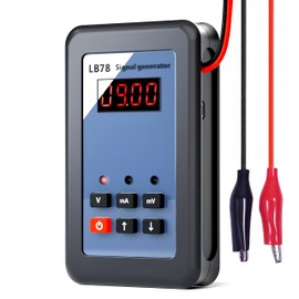 LB78 Current Signal Generator, 4-20mA /0-10V/mV Signal Source Calibrator Tester, Multifunctional Current Voltage Analog Simulator with LCD Display & Built-in Self-Protection Fuse