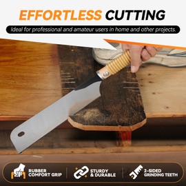 Auto Dynasty 3pcs Handsaw Set Japanese Saw Double-edged Saw with Non-slip Handle for Sawing, Trimming, Gardening, Cutting Wood, Drywall, Plastic Pipes, Sharp Blade