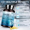 NATURE TARGET Omega 3 Fish Oil 2000mg Softgels with Vitamin