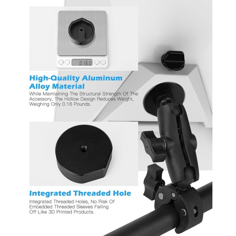 Mini Mount, Adjustable Clamp Mount for Mini Accessories with Mini