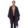 100% Lambswool Ruana Cape (Lindsay)