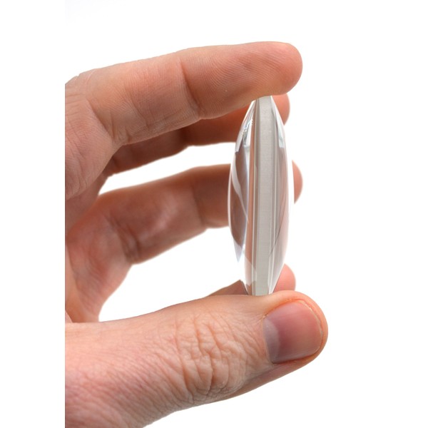 Round Double Convex Optical Glass Lens - 2" (50mm) Diameter