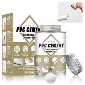 PVC Cement, PVC Pipe Glue, Strong Bonding Strength Pressure, 4.58 Oz