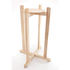 Goldwell Designs Wood Stand for Water Dispenser Crock (Natural Varnish, 27)