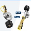 Magula Propane Quick Connect Adapter,1/4 in Propane Gas Grill Regulator