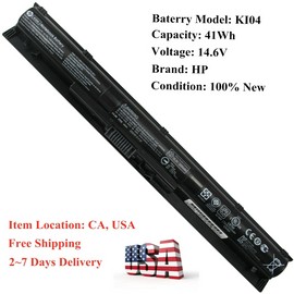 For HP Genuine OEM K104 KI04 Battery HP Pavilion 14/15/17-AB000 HSTNN-LB6S 800049-001