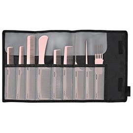 JAGUAR A-Line Rose Comb Set 9-Piece Antistatic with Storage Case