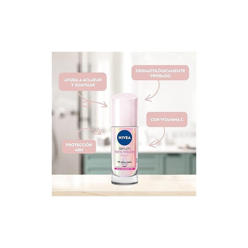 Nivea Natural Tone Extra Whitening Serum Antiperspirant Deodorant Roll On