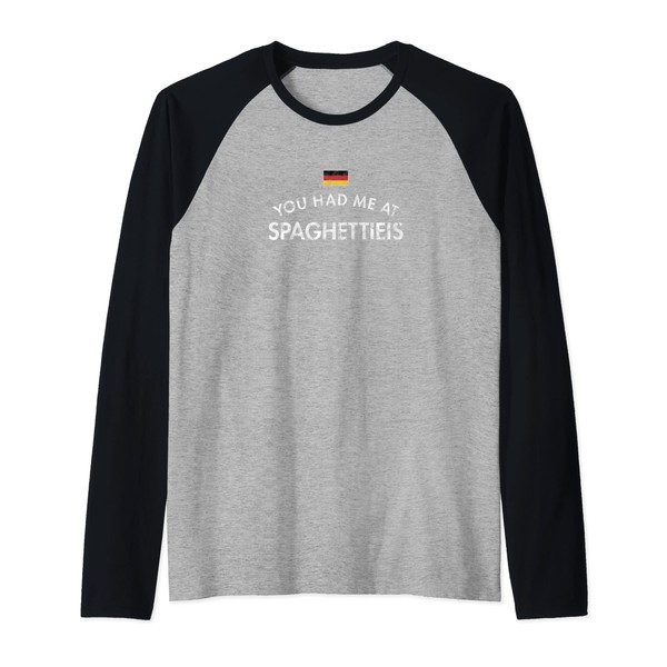Spaghettieis Germany Vanilla Ice Cream Extrude Chocolate Nut Raglan Baseball