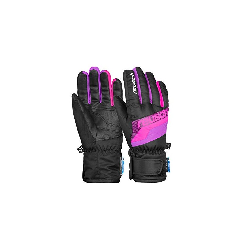 Reusch Unisex Children's Dario R-tex Xt Gloves, Black/Pink Glo, 5.5
