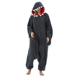 Samgu Animal Onesie Pyjamas, Cosplay Costumes, Adult, Unisex Animal Costume, Jumpsuit - Black Shark, size: m