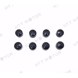 XKMT-8 Pcs Black Cap Dress Kit Compatible With 99-06 Harley Touring Push Rod Tappet Block Bolt [B073VXDRH6]