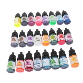 NUOBESTY 24pcs Oily Resin Dye Liquid Pigment Colorant for Diy Resin Craft Non-toxic Easy to Absorb Epoxy Pigments for for Scrapbooking and Creative Projects