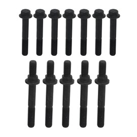 Exhaust Manifold Bolts,12PCS, Tube Bolts Studs Set Replacement Studed Flange 12PCS for Ram 20032019 Cummins 5.9L 6.7L