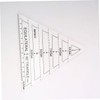 COHEALI Acrylic Quilting Templates 2pcs Equilateral Triangle Ruler Marking Ruler