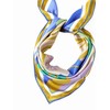 Prettystern 100% Silk Neckerchief Women Men Paisley Silk Scarf Summer