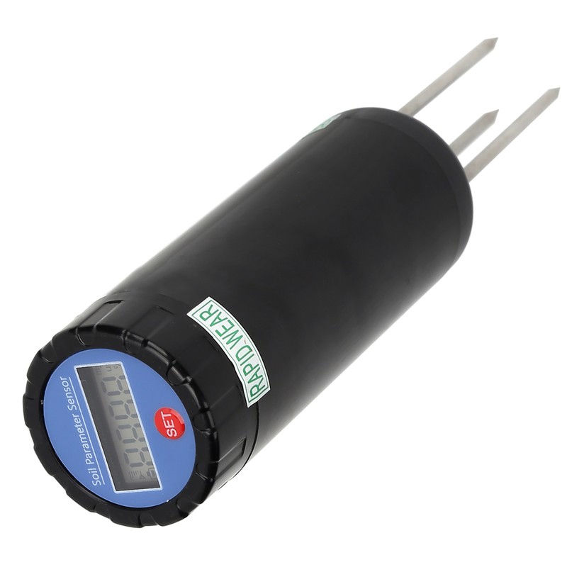 3‑Probe Soil Temperature Tester Portable Soil Humidity Conductivity Meter Garden