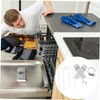 WOONEKY 5001dd4001a Dishwasher Mounting Brackets Stainless Steel Dishwasher Countertop Bracket