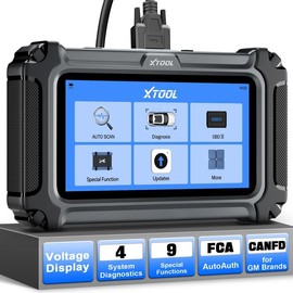 XTOOL D5 OBD2 Scanner Engine/ABS/SRS/Transmission Car Diagnostic Tool with Oil Reset, Electronic Parking Brake Reset, ABS Bleed, Throttle Relearn, Clear Check Engine Light, Lifetime Free Updates car diagnostic scanner Automotive Vehicle Special Functions