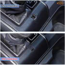 Aunginsy Car Gear Shift Lock Cover Compatible with Toyota Tacoma 2016-2023 Pickup Center Console Shifter Lock Release Button Cap Car Gear Lever Lock Override Cover Replacement Part ABS Accessories