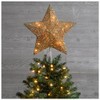 Hobby Lobby Light Up Gold Glitter Star Tree Topper