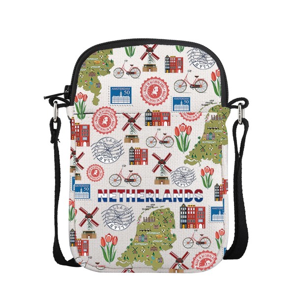 UJIMS Netherlands Souvenir Gift Netherlands Trip Crossbody Bag Netherlands Travel