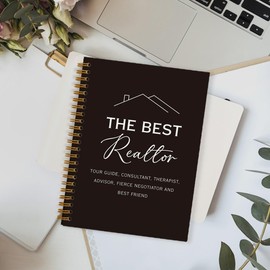 FLVGE Realtor Gifts, Real Estate Agent Gifts Journal Notebook, Real Estate Agent Supplies, Realtor Appreciation Gift Thank you Gift for Realtor Writing Diary Planner Notebook