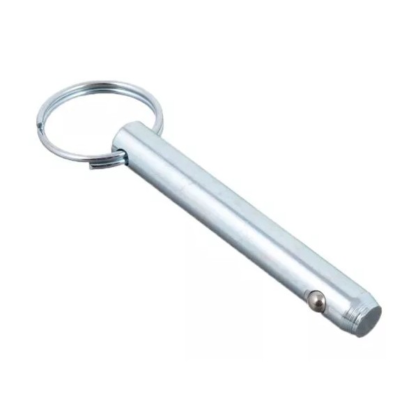 Detent Pin 7/16 x 2.500 (2-1/2) Medium Carbon Steel Zinc