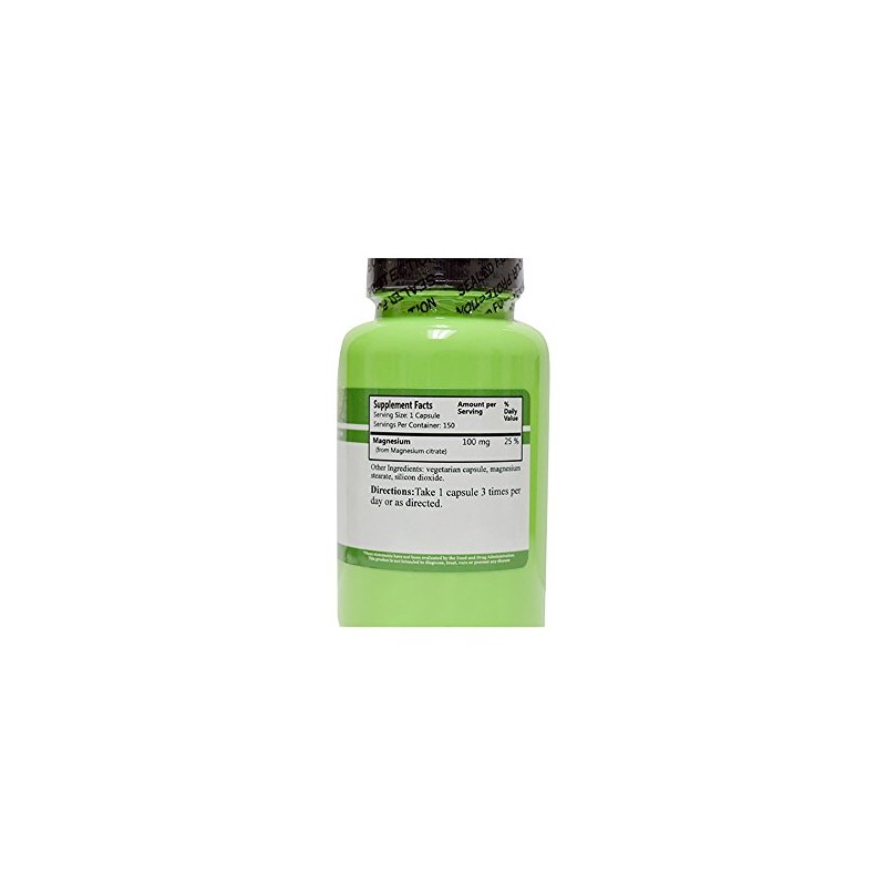 Daily Manufacturing Magnesium Citrate, 150 Vegetarian Capsules