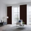 CUCRAF Chocolate Blackout Curtains 52X54 Pack Of 2 Thermal Insulated