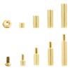 Litorange M2 Brass Brass Hex Spacer Standoffs Kit with Case