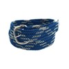 M&F Western Belt Mens Leather Braid Arrow Tip 46 Navy