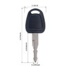 2PCS F900 lgnition Keys with Keychain Replacement for Daewoo Doosan