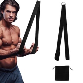 APOMOONS Triceps Rope with Storage Bag, Cable Pull, Triceps Training Device, Cable Pull, Fitness, Triceps Trainer, Fitness Equipment for Strength Training for Gym, Home Fitness (Black)