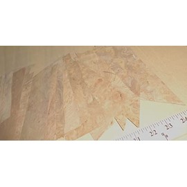 Carpathian Elm Burl Wood Veneer Sample Pack 49 Pieces raw no Backing 1/42" Thick