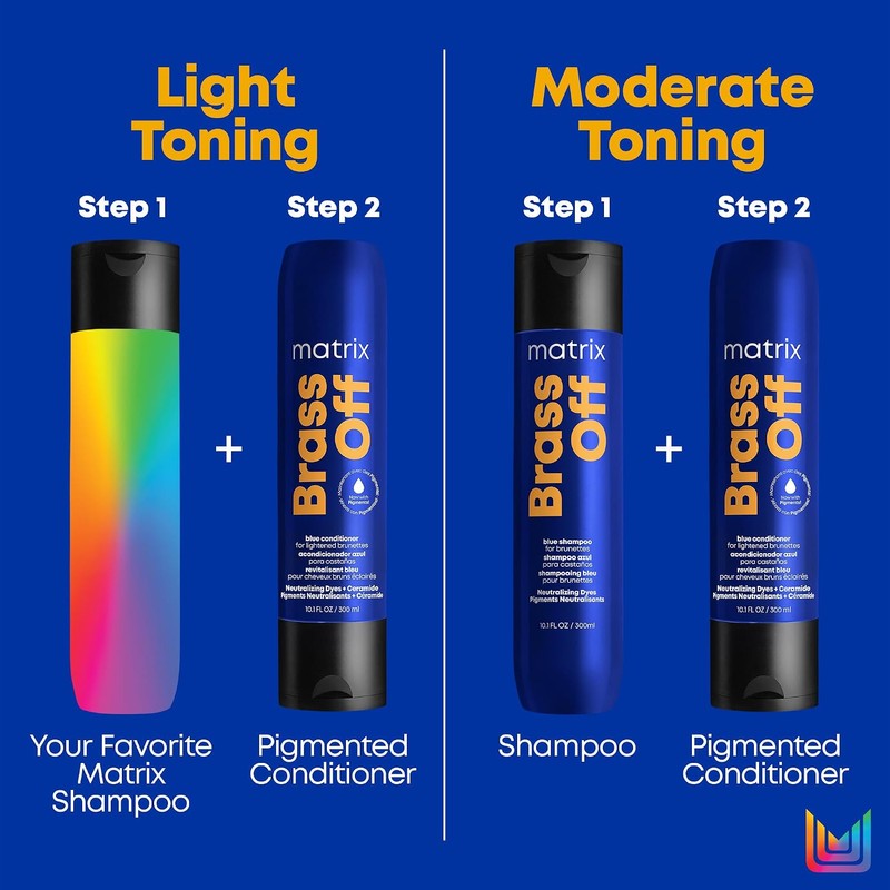 Matrix Brass Off Shampoo Matizador Cabello Castaño 1L