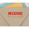 Printtoo Received Self Inking Stamp Red Ink Office Desk Custom