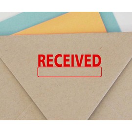 Printtoo Received Self Inking Stamp Red Ink Office Desk Custom Rubber Stamp Colop Stamper