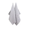Gray Dishtowels, 100% Pure Linen Hand Towels (18 x 28