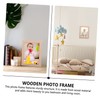 Ipetboom Wooden Photo Frame with Stable Back Support Creative Desktop