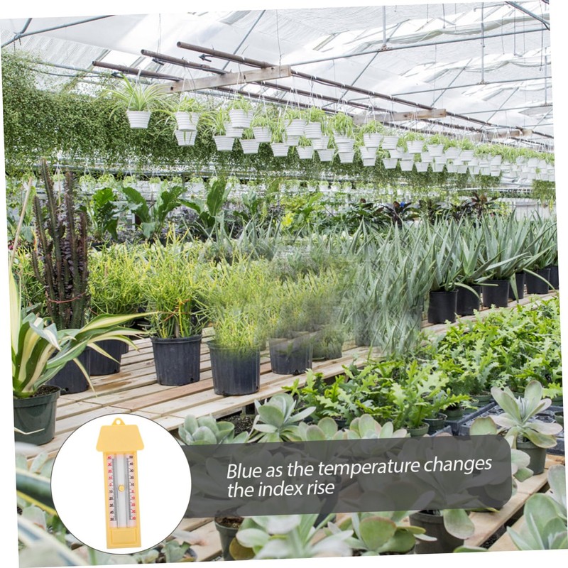 iplusmile Greenhouse Thermometer Indoor Hygrometer for Maximum Minimum Temperature Monitoring