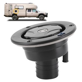 RV Water Filling Lockable Water Filling Cap Water Filler Connector Gravity Water Inlet with 2 Keys for RV Caravan