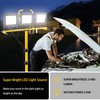 22000 Lumen Work Lights with Stand, 3 Head Portable LED