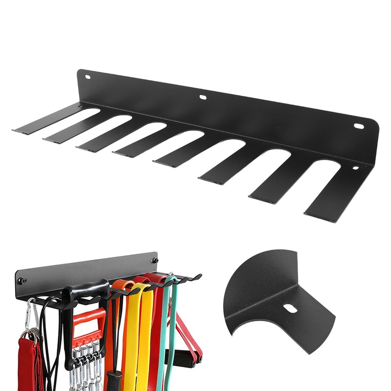 Gym Organizer Rack 8 Hook Versatile Gym Equipment Wall Rack