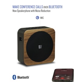 Soundfreaq Sound Spot II SFQ-18: Portable Bluetooth Speaker with Powerful Bass, Nature Sounds, Ambient Light, and Speakerphone (Black)