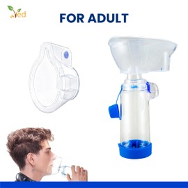 Inhaler Spacer Anti-Static Spacer Device, Inhaler Chamber, use with Metered Dose Inhaler, BPA and Latex Free for Adult.(Blue)