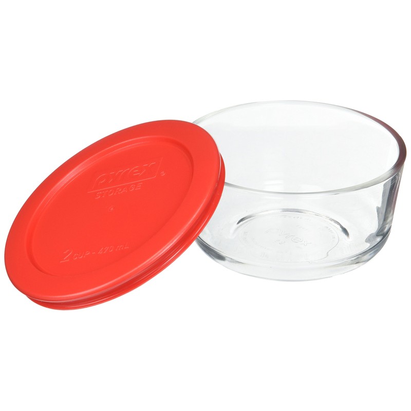 Pyrex (6) 7200 2 Cup Glass Bowls & (6) 7200-PC