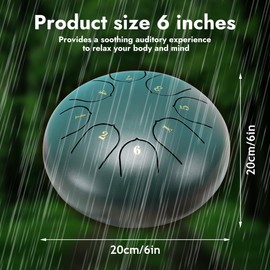 EUBSWA Garden Rain Drum, 8 Notes, Chakra Rain Drum for Outdoor Use (Green)