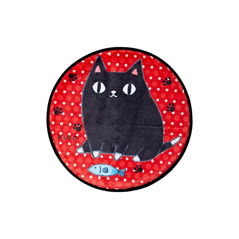 Ceramic Indigo Nyanya Cat 3 Brothers Seat Cushion kuro 23017