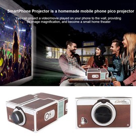 KIKYO Portable Home Cinema Projector Easy to Assemble Easy to Use with Project Lens